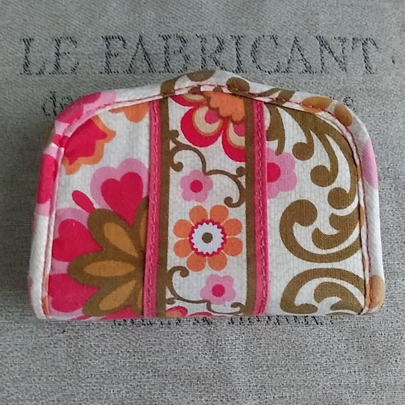 Vera Bradley Card Holder Orange & Pink - Picture 5 of 14